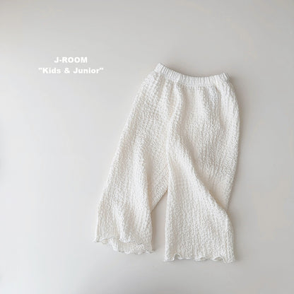 Textured Wide Pants