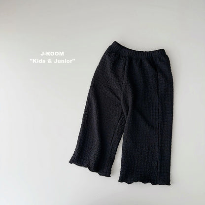 Textured Wide Pants