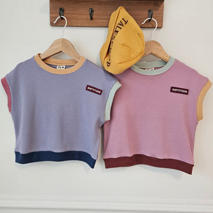 Color Waffle Vest
