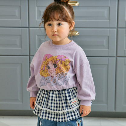 Check Layered Skirt