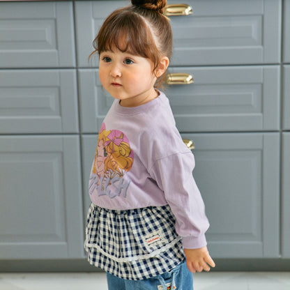Check Layered Skirt