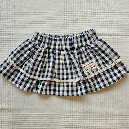 Check Layered Skirt