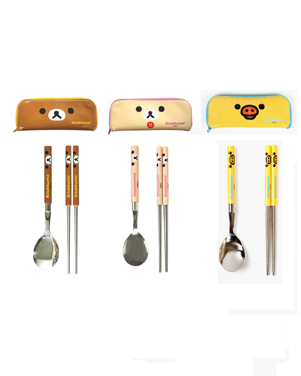 Rilakkuma Slim Spoon/Chopsticks/Case Set