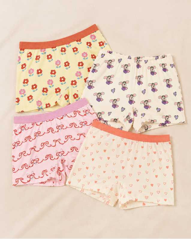 [26S] Girls Boxer Briefs Set (2pcs)