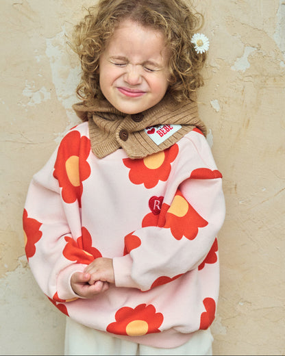 Brushed French Terry All-Over Print Sweatshirt