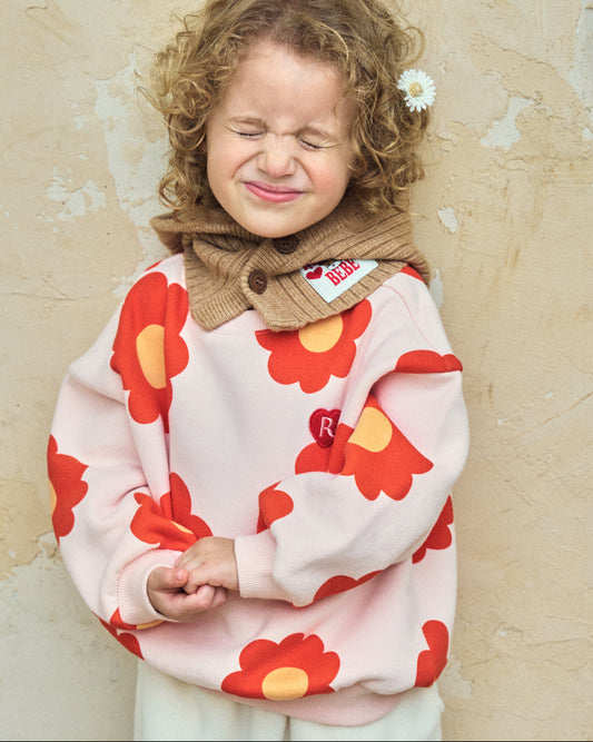 Brushed French Terry All-Over Print Sweatshirt