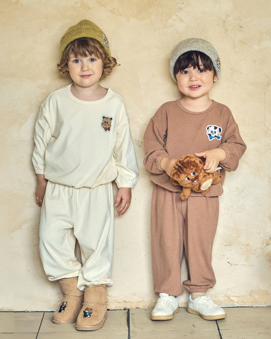 Double Brushed Fleece Point Loungewear Set