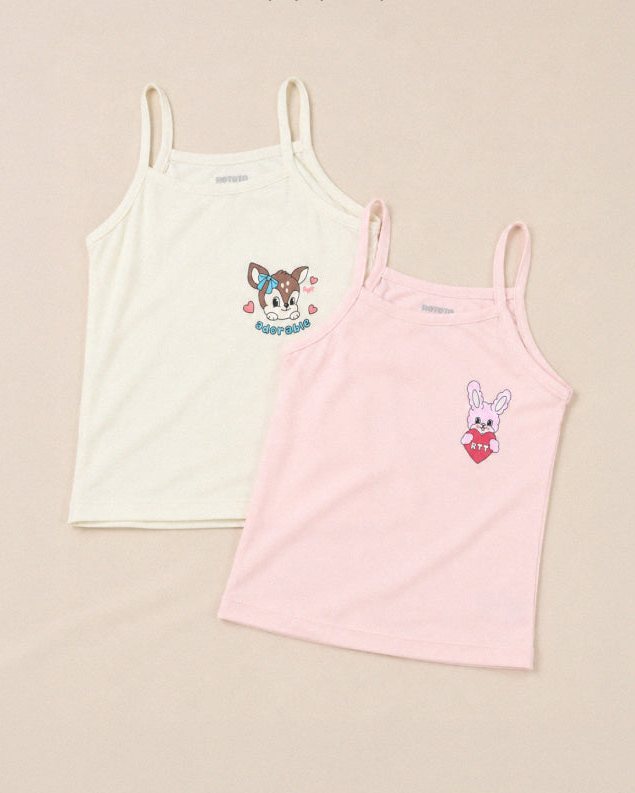 [26S] Girls Modal Sleeveless Cami Set