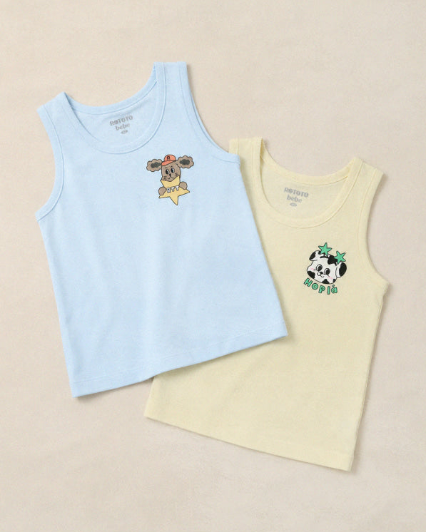 [26S] Boys Modal Sleeveless Set