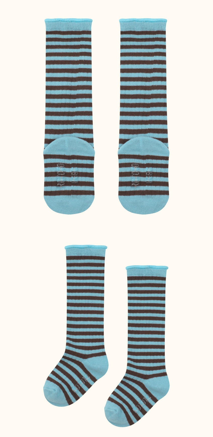 [26F] Ribbed Point Socks