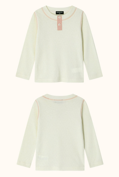 [26F] Stitch Color-Block Point Loungewear