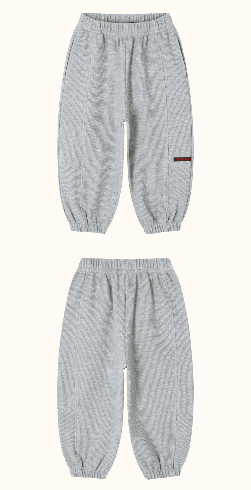 [26F] Waffle Panel Jogger Pants