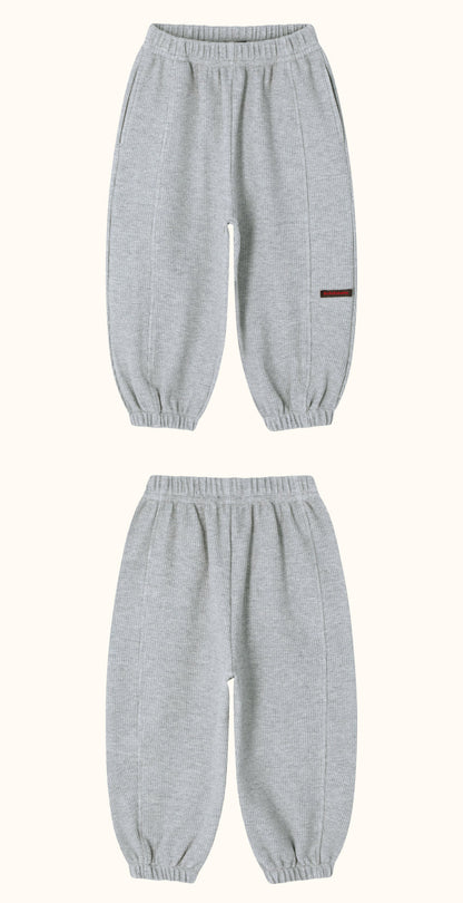[26F] Waffle Panel Jogger Pants