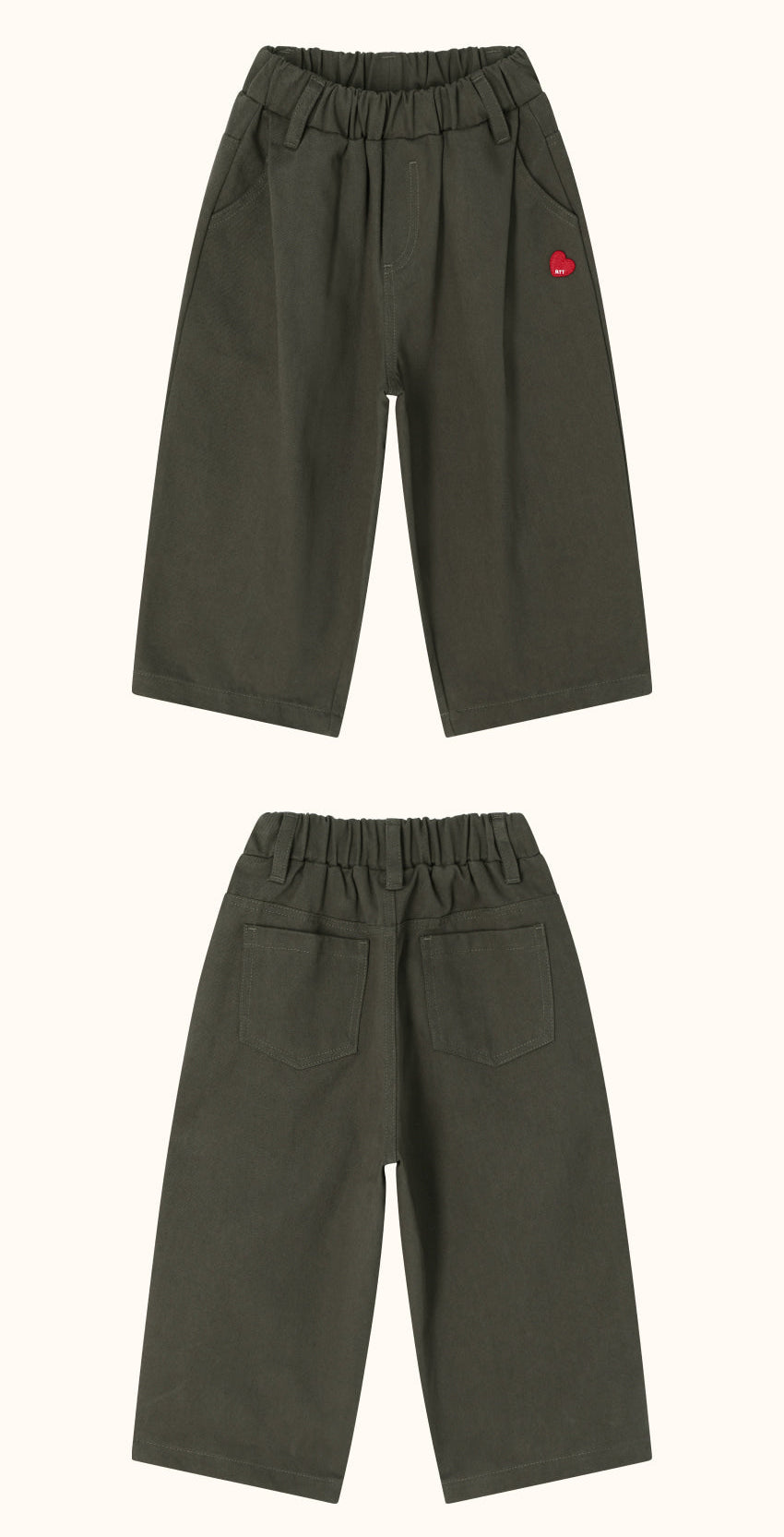 [26F] Cotton Twill Tuck Pants