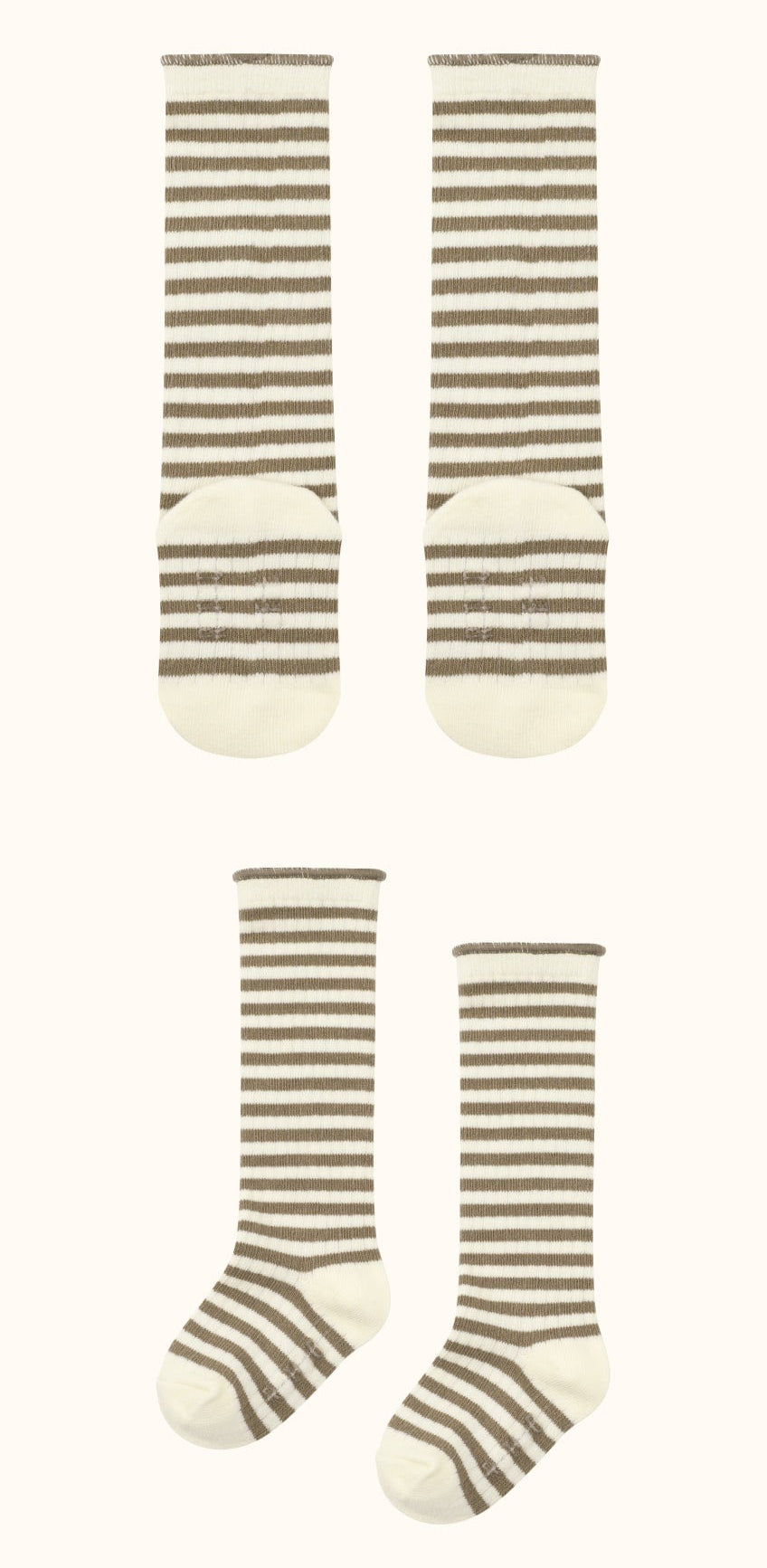 [26F] Ribbed Point Socks