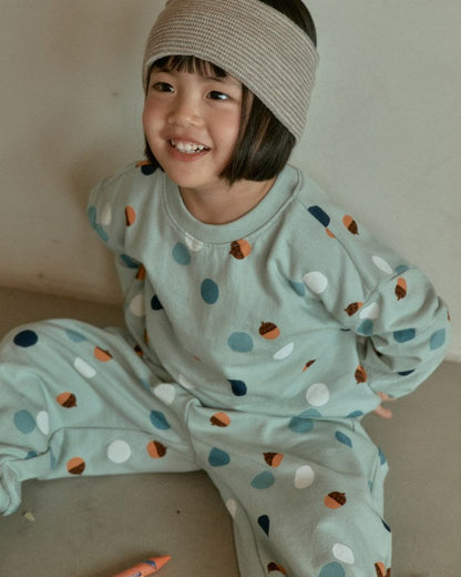 [26F] Mini Terry Round-Neck Allover Set
