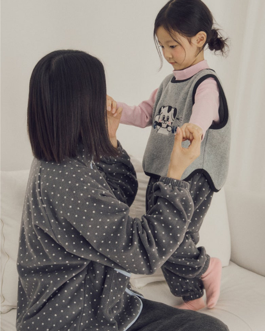[26W] Atelier Somsom Dot Fleece Pants