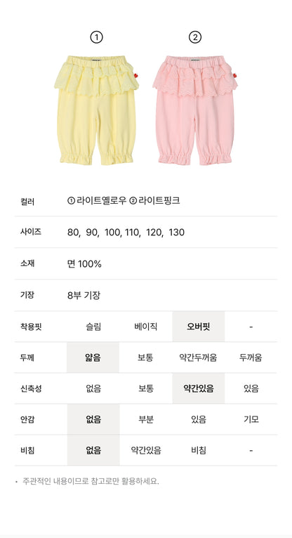 [26S] Frill Lace Pants