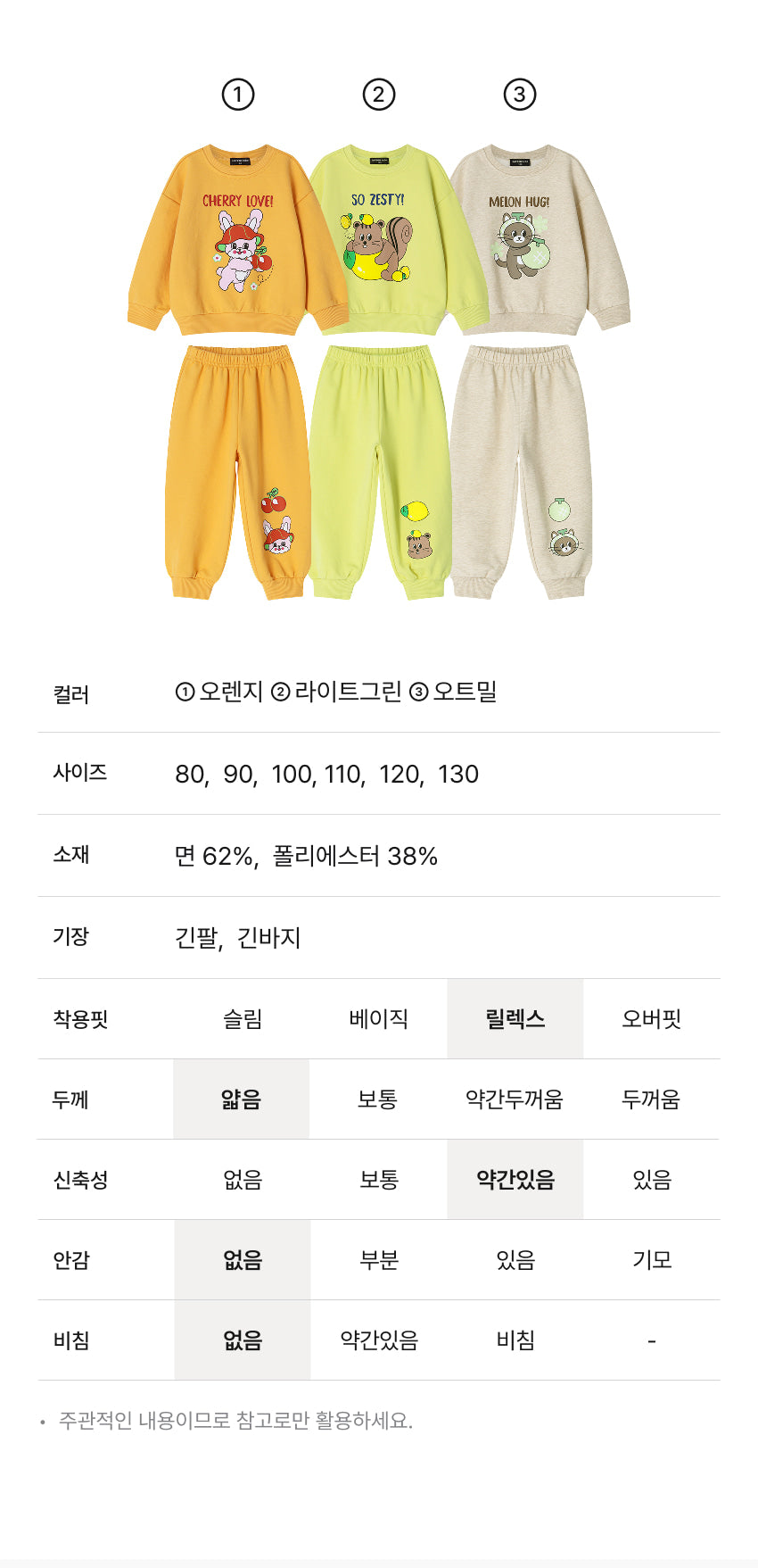 Mini French Terry Point Set