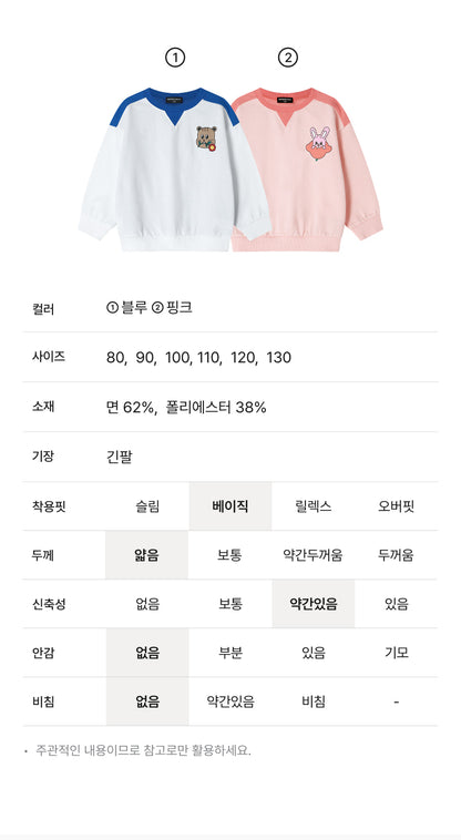 Mini French Terry Color-Block Sweatshirt