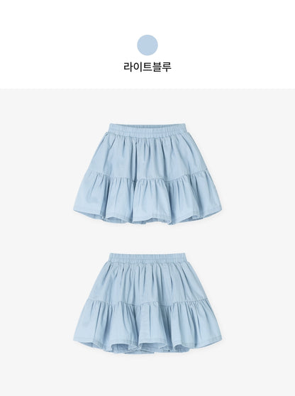 [26S] Cotton Shirring Skirt