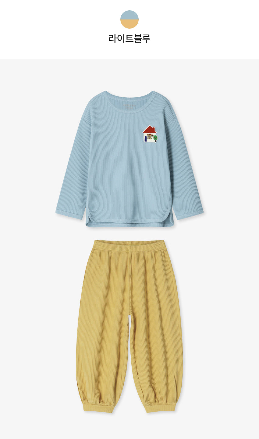 Ribbed Color Block Loungewear