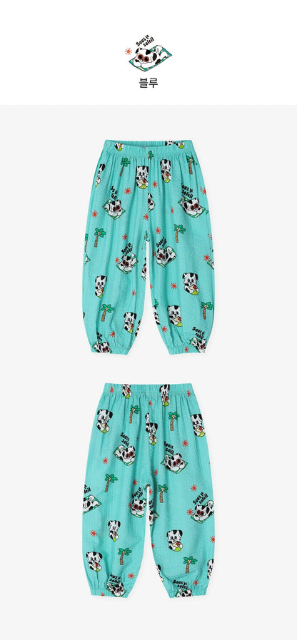 [26S] All-Over Seersucker Relaxed Pants