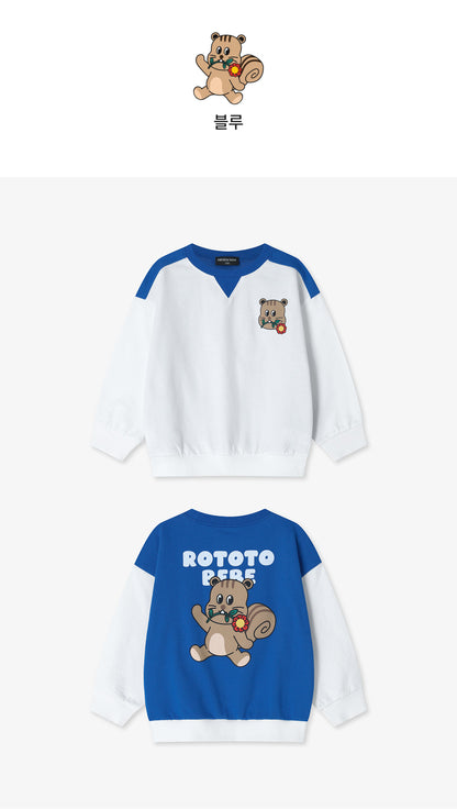 Mini French Terry Color-Block Sweatshirt