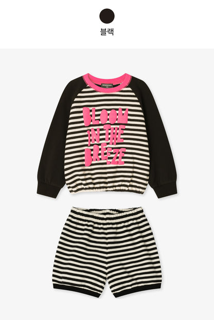 Mini French Terry Stripe Shorts Set
