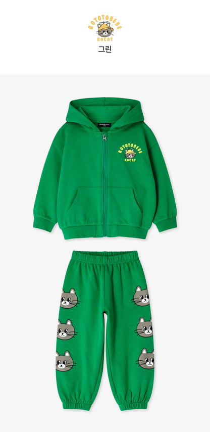 French Terry Point Hoodie Set