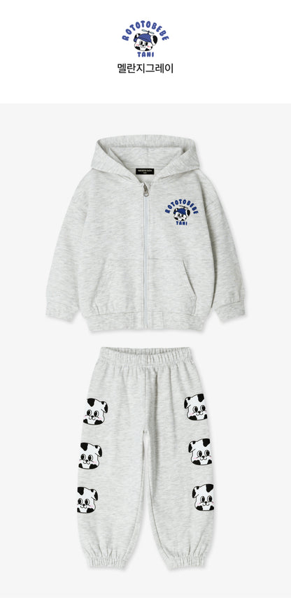 French Terry Point Hoodie Set