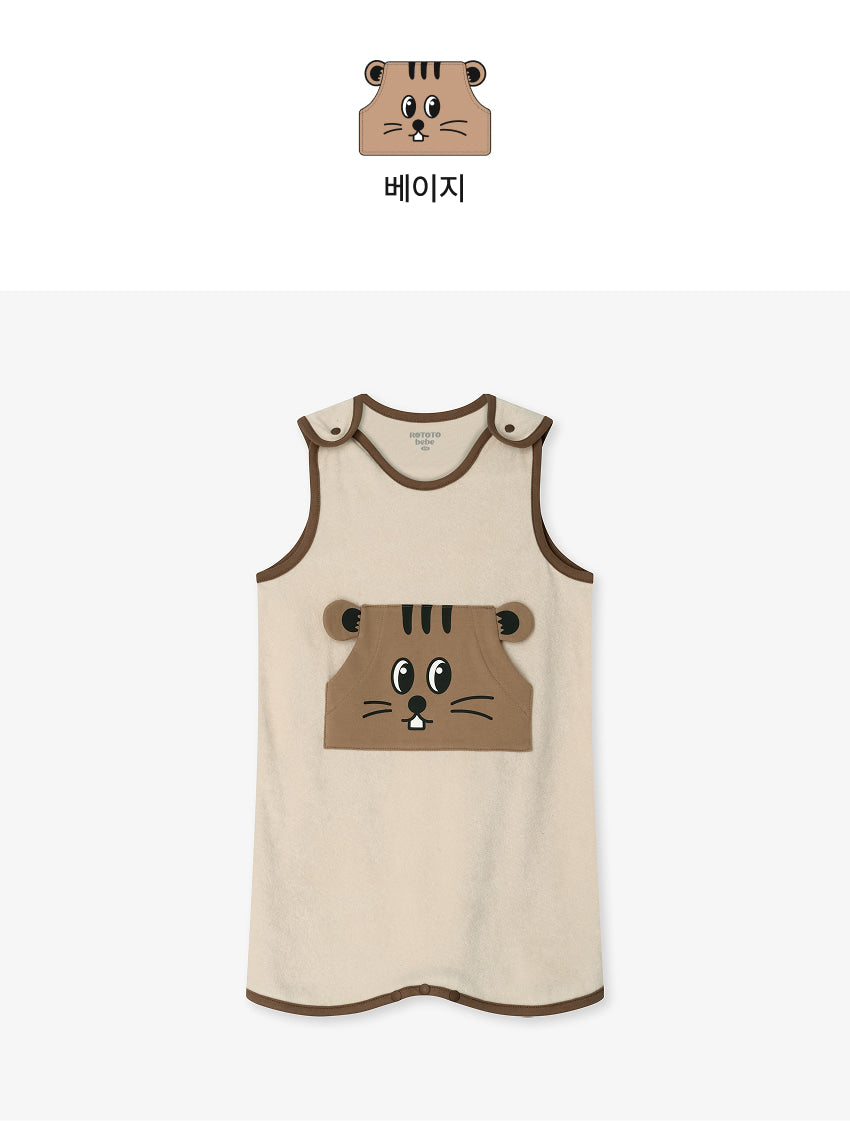 Terry Pocket Sleepwear Vest