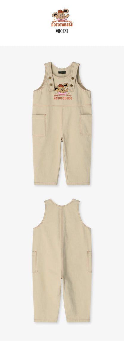 Woven Balloon Point Overalls