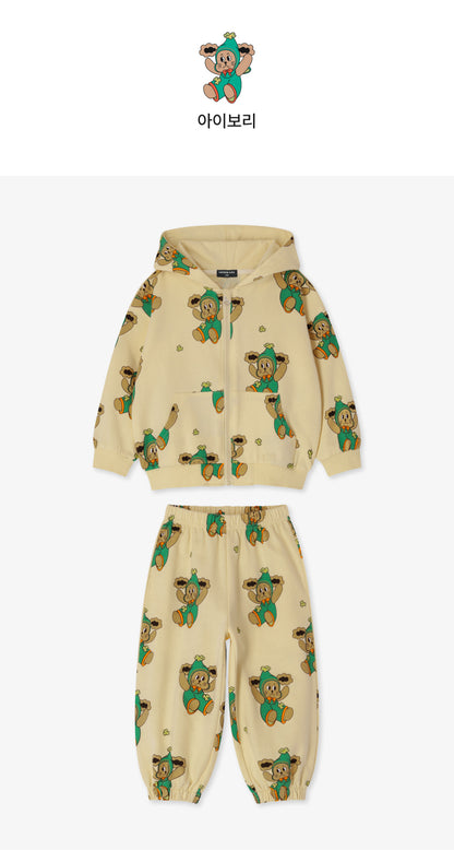 Mini French Terry All-Over Hoodie Set