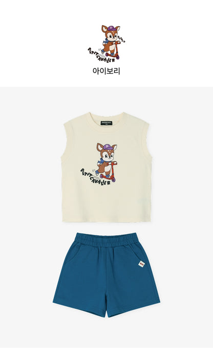 [26S] Mini French Terry Sleeveless Set