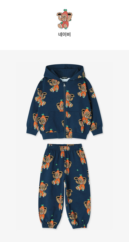 Mini French Terry All-Over Hoodie Set