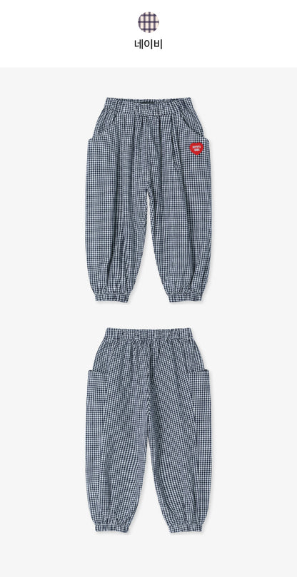 Woven Check Pocket Pants
