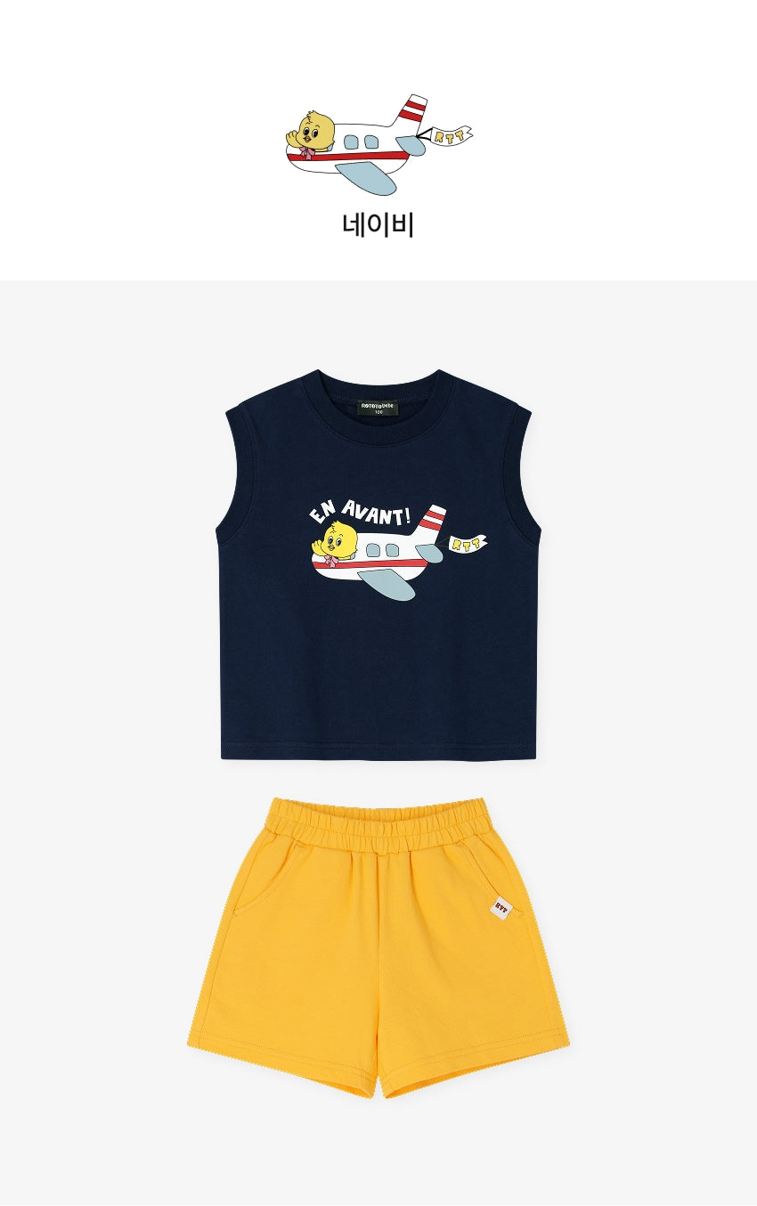 [26S] Mini French Terry Sleeveless Set