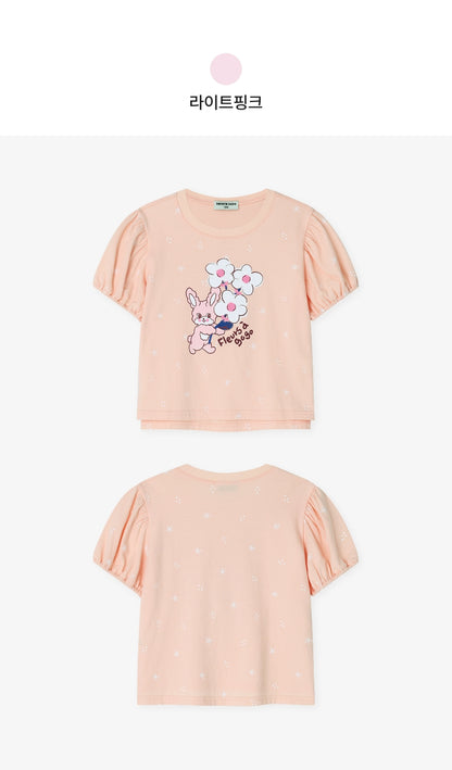 [26S] Single Jersey Puff Sleeve T-Shirt