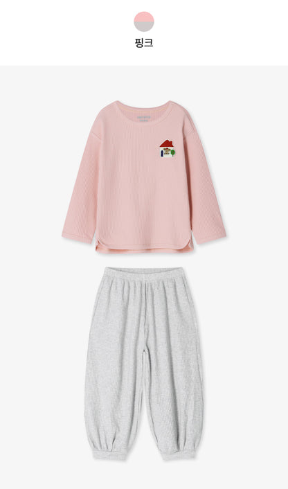 Ribbed Color Block Loungewear