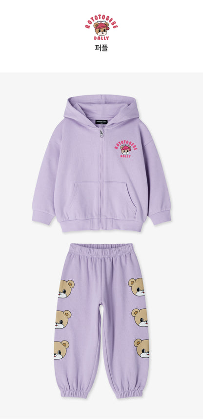 French Terry Point Hoodie Set
