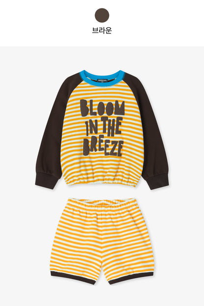 Mini French Terry Stripe Shorts Set