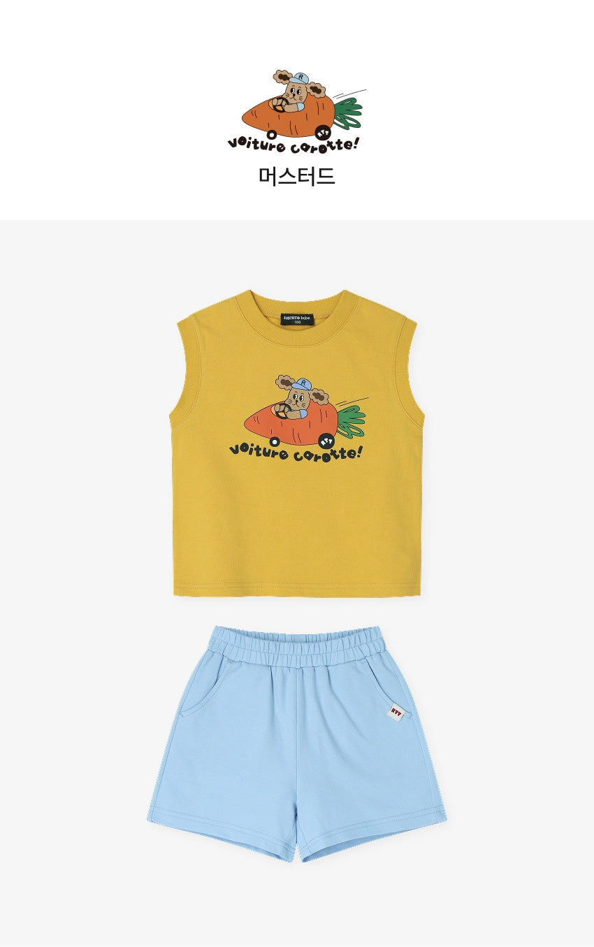 [26S] Mini French Terry Sleeveless Set