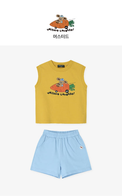 [26S] Mini French Terry Sleeveless Set