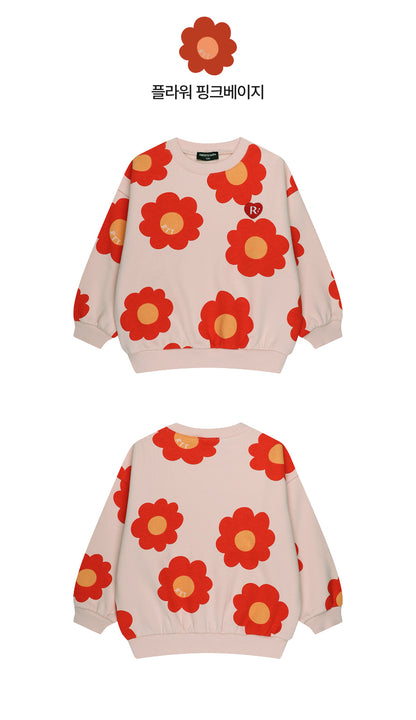 Brushed French Terry All-Over Print Sweatshirt
