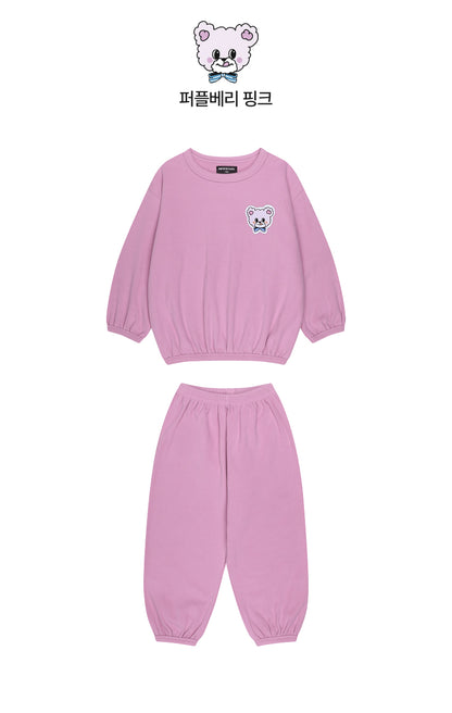 Double Brushed Fleece Point Loungewear Set