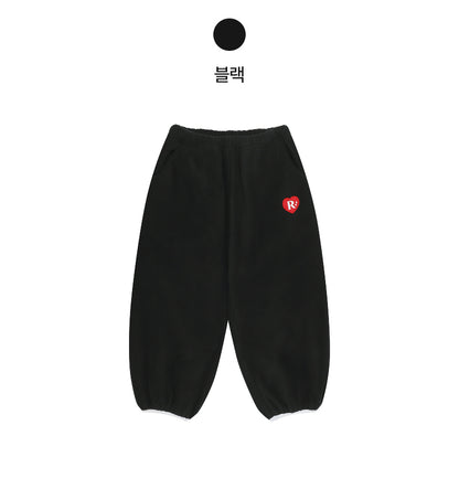 Double-Sided Fleece Loose Fit Jogger Pants