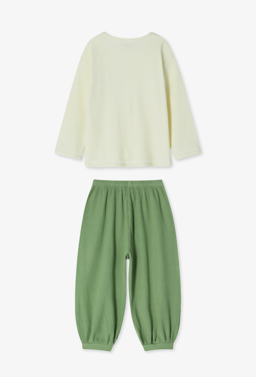 Ribbed Color Block Loungewear