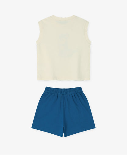 [26S] Mini French Terry Sleeveless Set