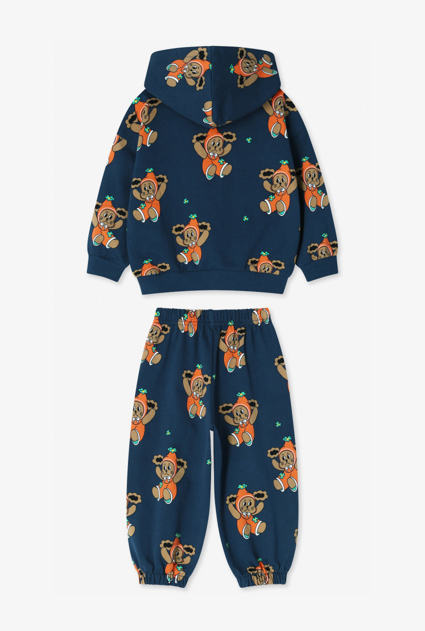 Mini French Terry All-Over Hoodie Set